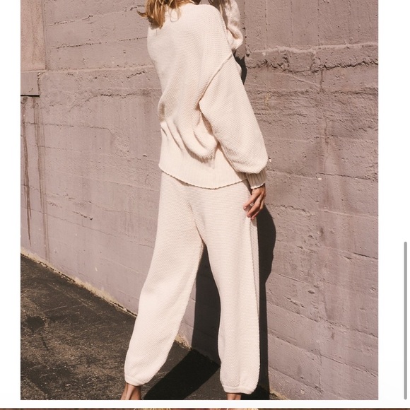 Free People Hailee Cardi Set Powder Sand - Picture 5 of 9